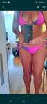 Bikini strój kąpielowy różowy fiolet neon