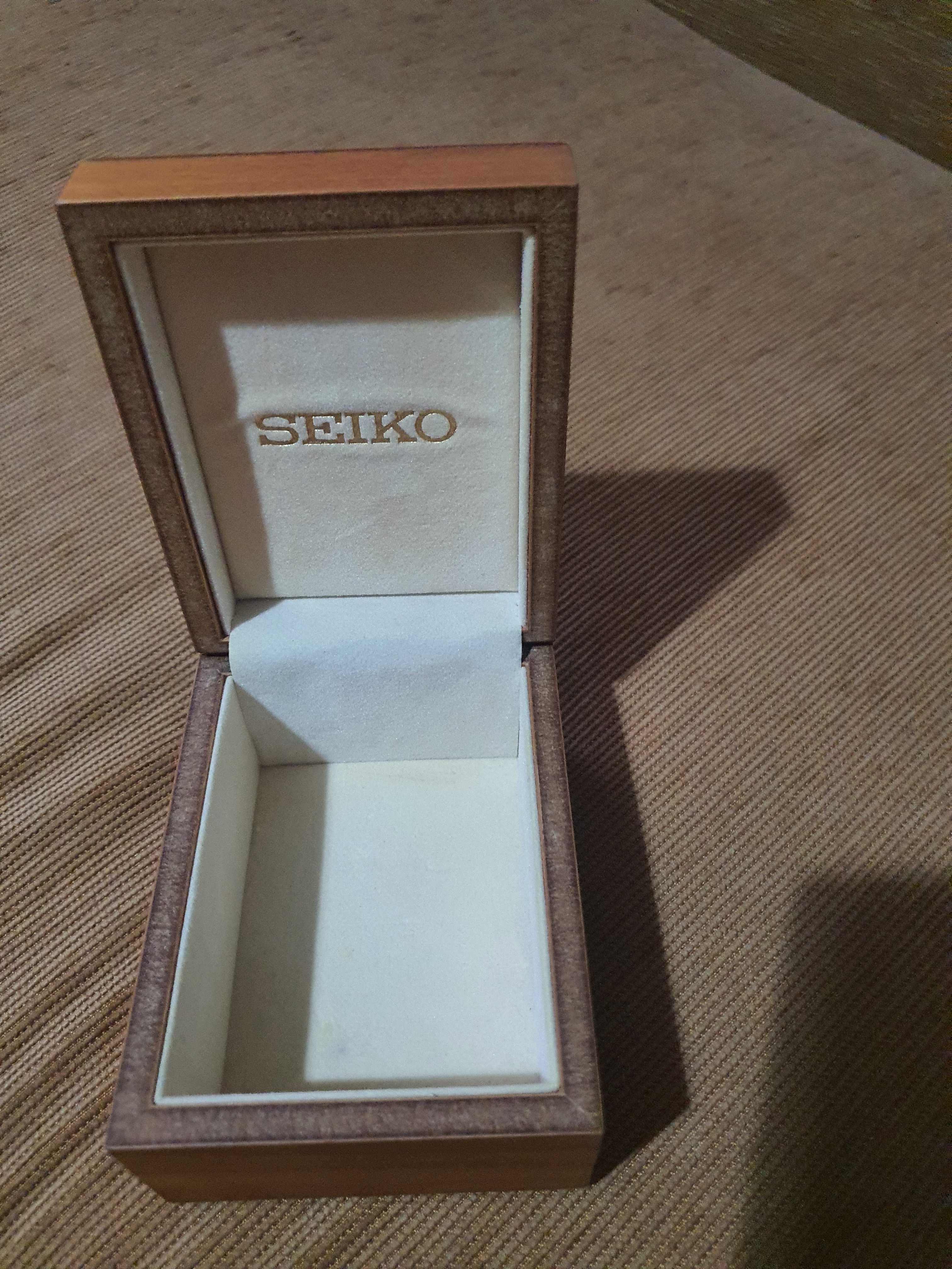 Caixa em madeira relógio Seiko