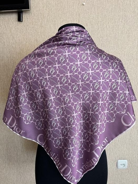 Шовкова хустка christian dior, шовк, шов роуль