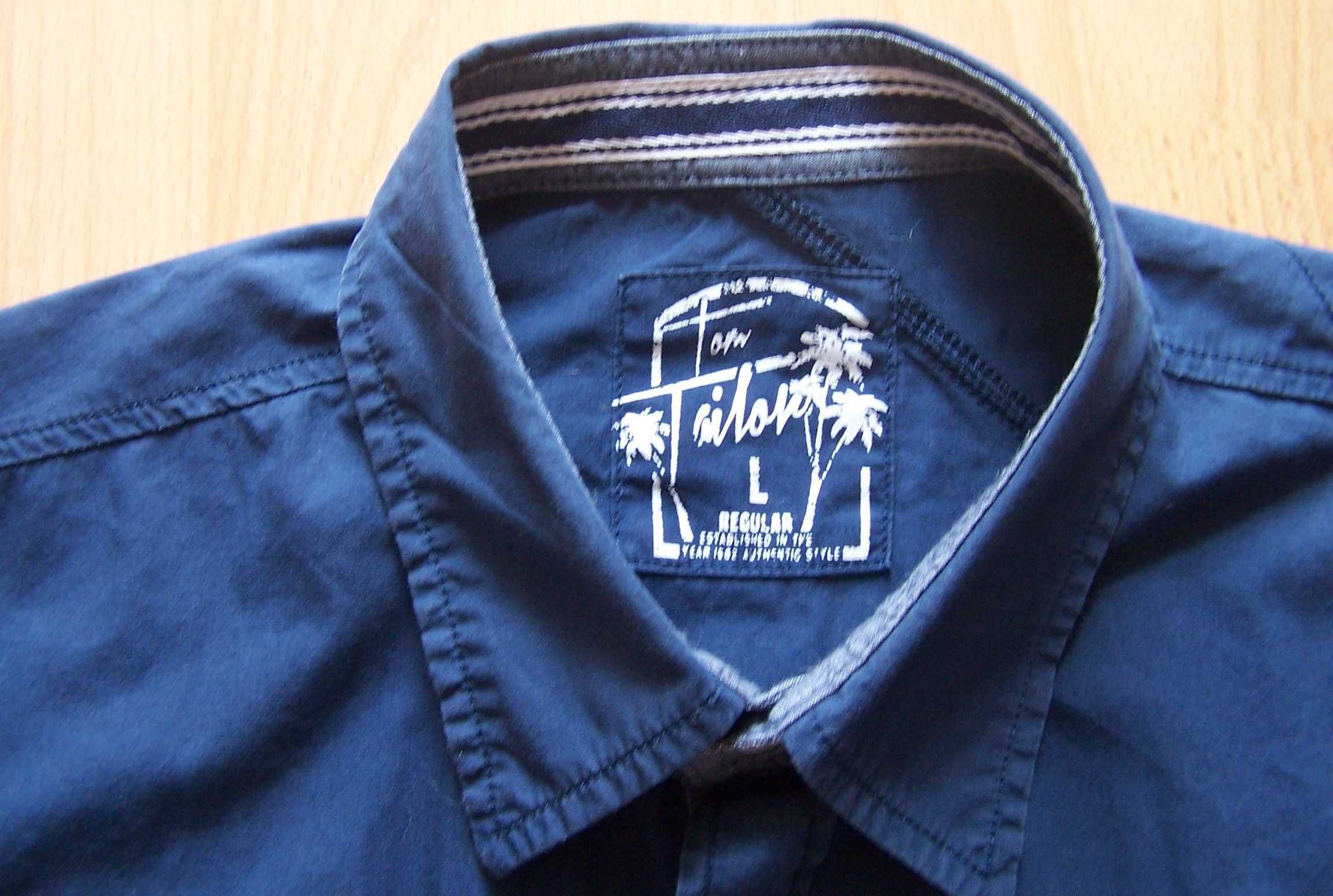 Koszula z długim rękawem Tom Tailor - Regular 100% bawełna