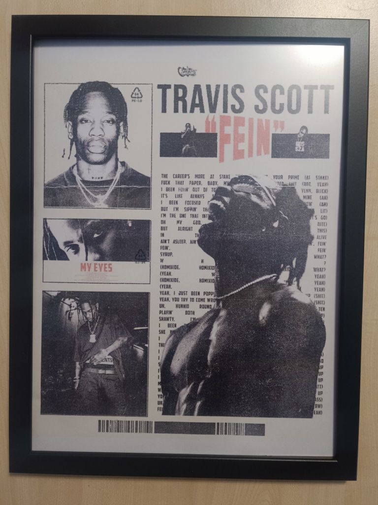 Nowy Plakat Travis Scott A3