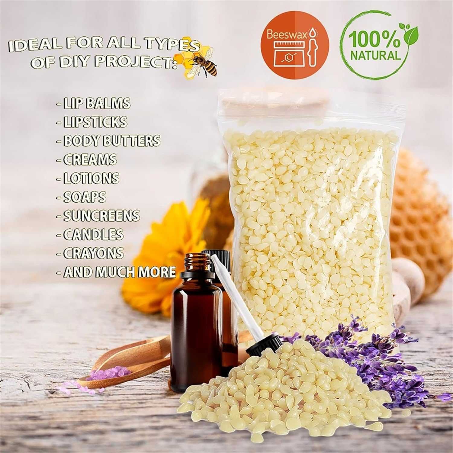 Zestaw Do Produkcji Świec Z Wosku Pszczelego Akcesoria 8 Pojemniczków