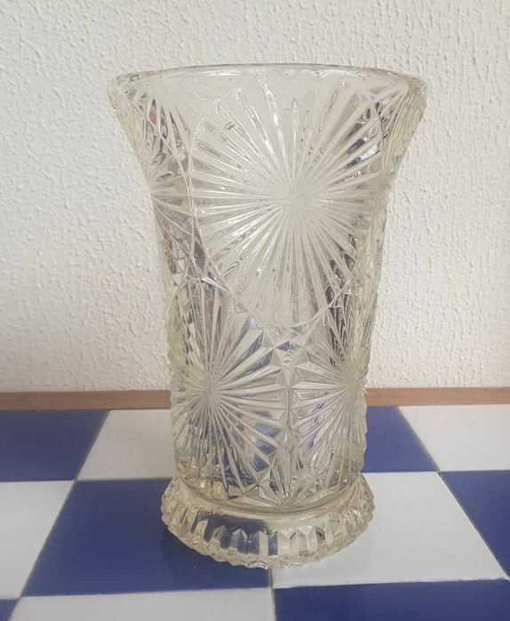 Jarra/Vaso em Vidro Antigo/Vintage