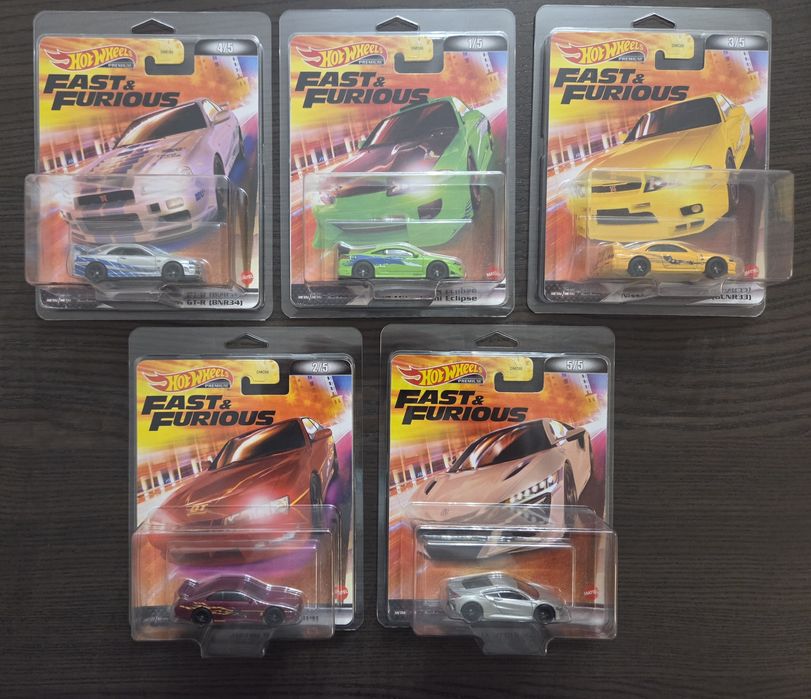 Hot Wheels Premium Fast & Furious  Skyline GTR Eclipse 240 SX Acura
