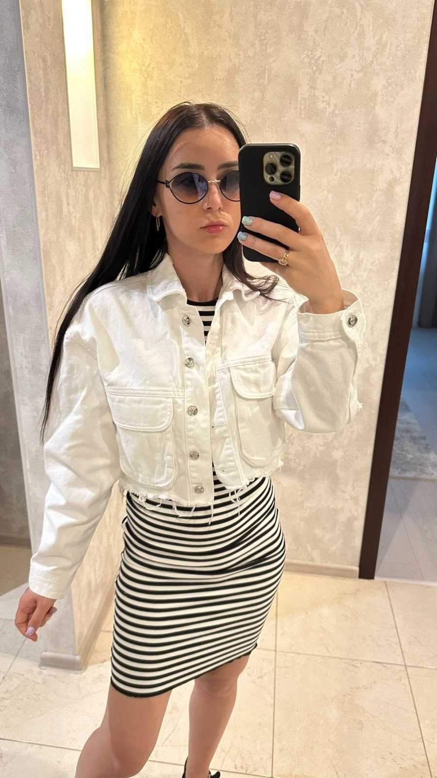 Zara XS літня куртка біла нова
