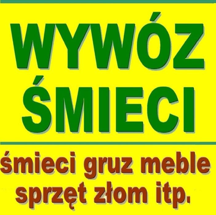 TANI TRANSPORT, WYWÓZ ŚMIECI przeprowadzki czyszczenie mieszkań