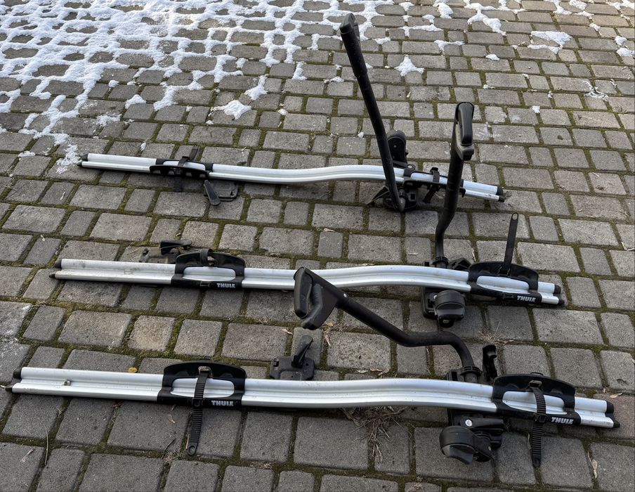 Продам аеродинамічні алюмінієві поперечки Thule та велокріплення Thule