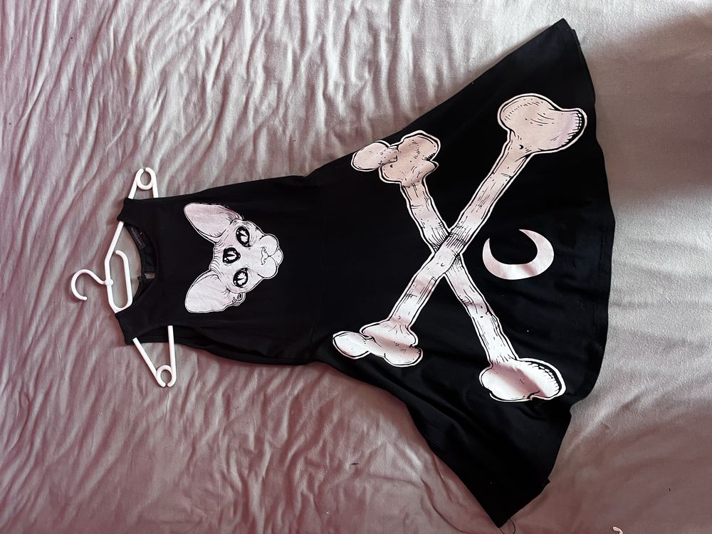 Sukienka goth alternative jak killstar S