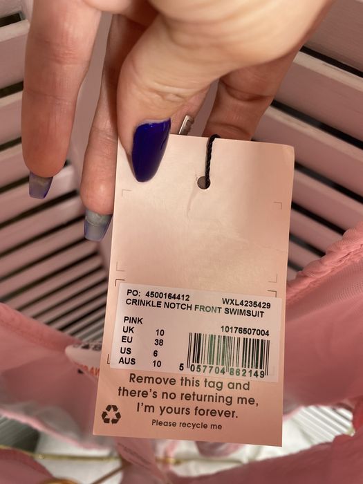 Жатый купальник missguided