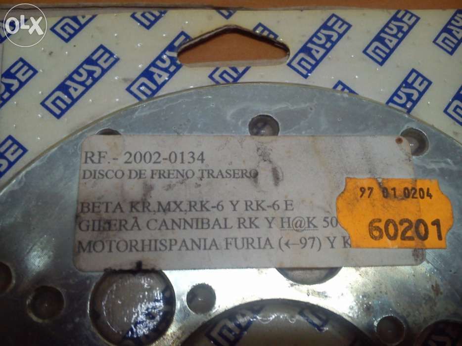 Lote 2 discos travão motas