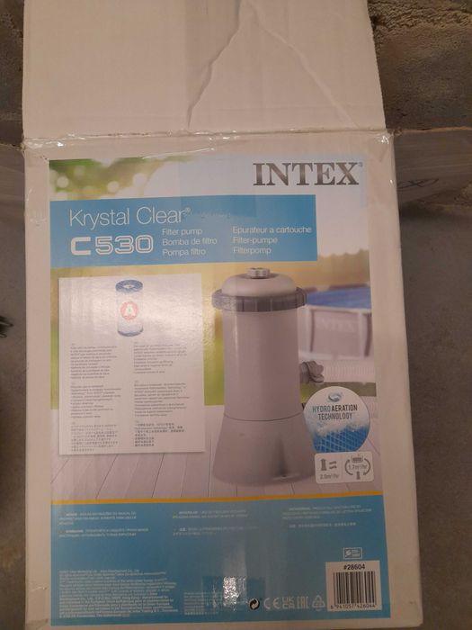 basen intex 3x2x0,75m + osprzęt pompa, pokrowiec oraz chlor i łatki
