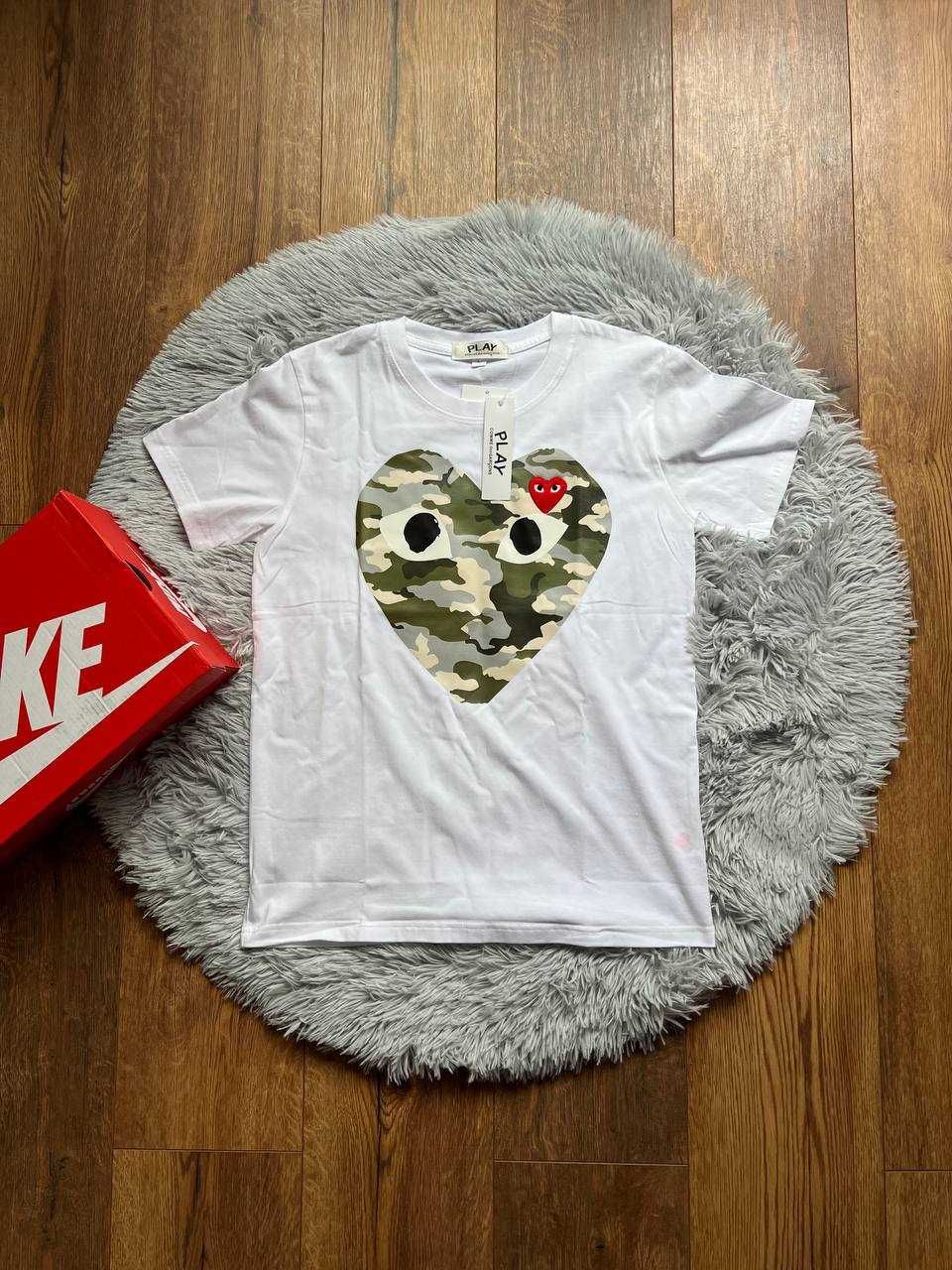 Koszulka CDG Biała White Play Comme Des Garcons