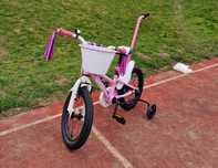 Unibike daisy rower różowy z frędzlami