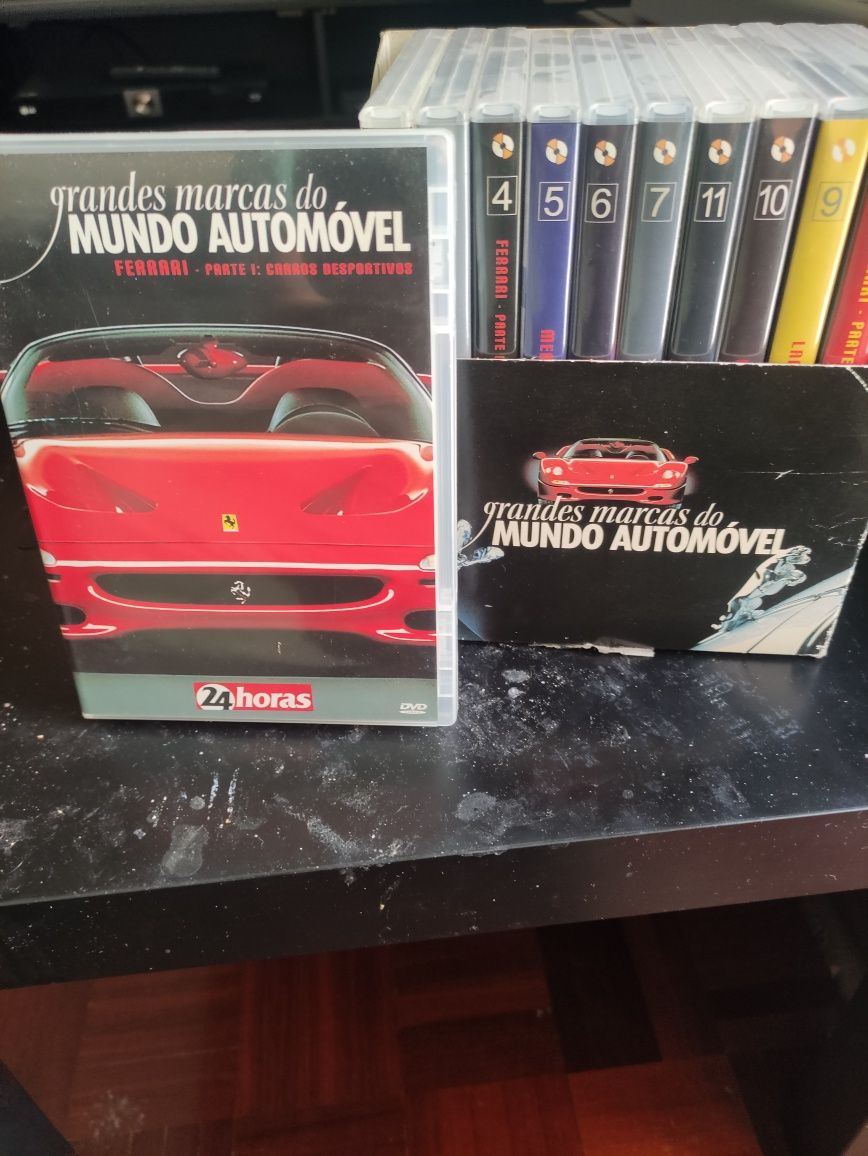 12 DVD'S coleção Grandes Marcas Automóveis