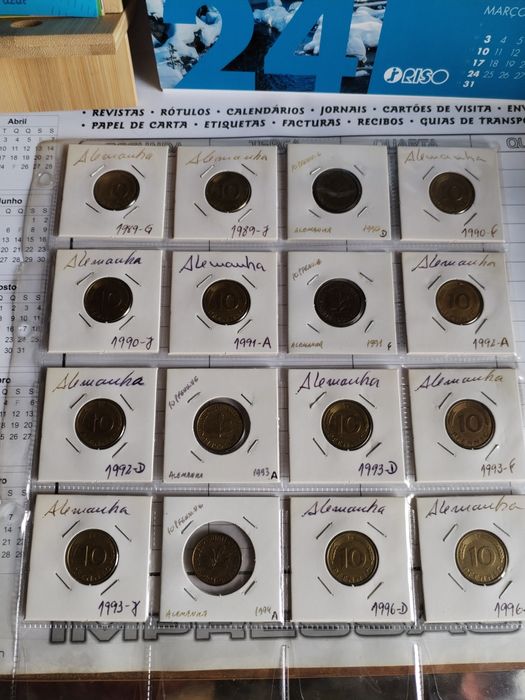 Moedas antigas Alemanha