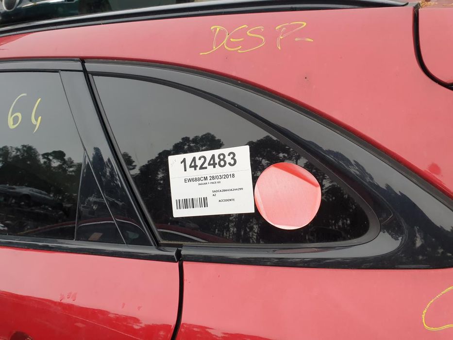 Vidro do painel trás esquerdo JAGUAR F-Pace (X761)