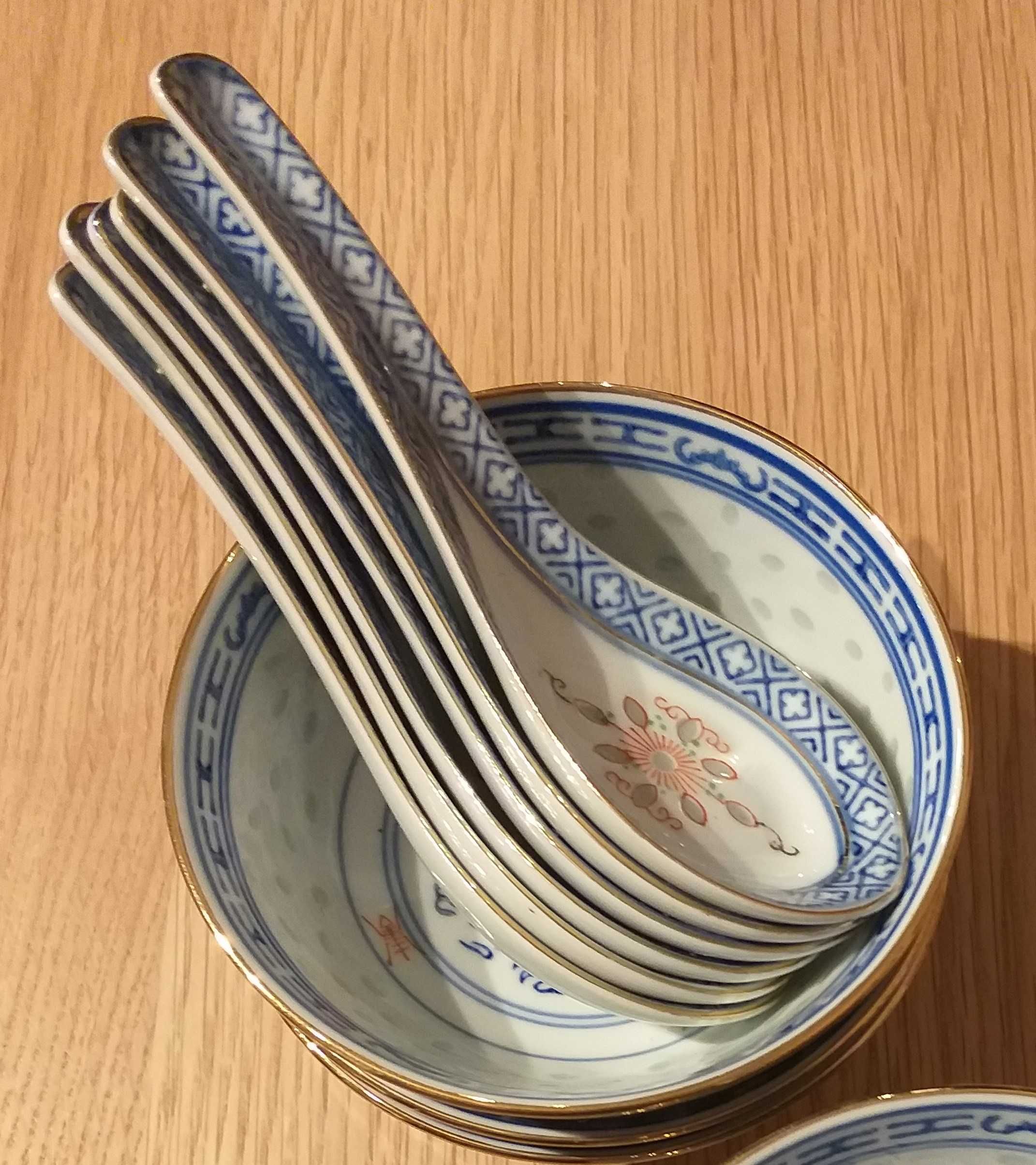 Taças com Colheres  Bago de Arroz (6+6)