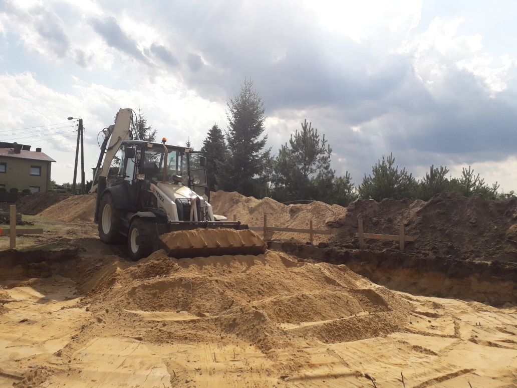 Uslugi koparko-ładowarką kopanie równanie Najtaniej