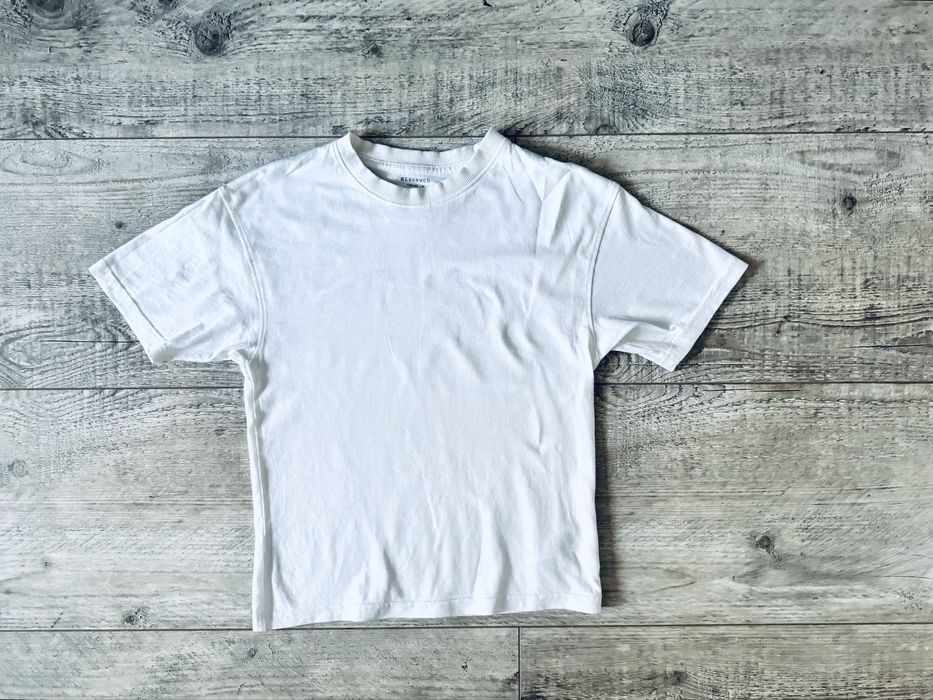 Reserved biały tshirt koszulka 134/140