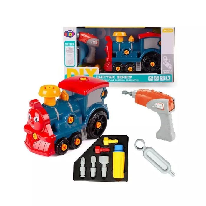 Pociąg, ciuchcia do skręcania z wkrętarką. Lena