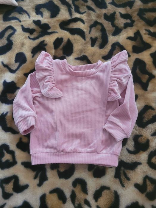 Bluza welurowa z falbanka sinsay r. 68