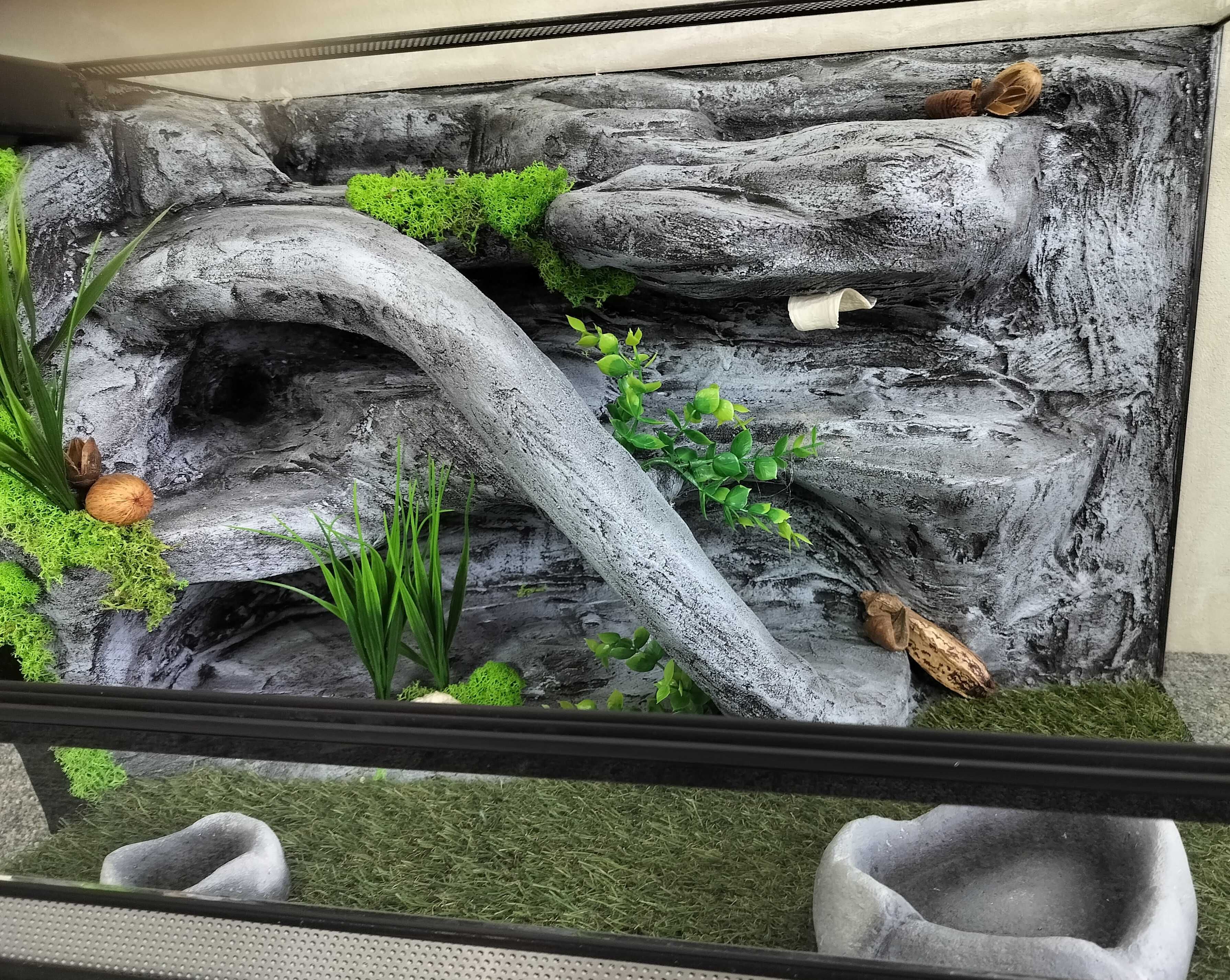 Terrarium dla gekona lub przejściowe dla węża, AquaWaves, TW08Sz2L