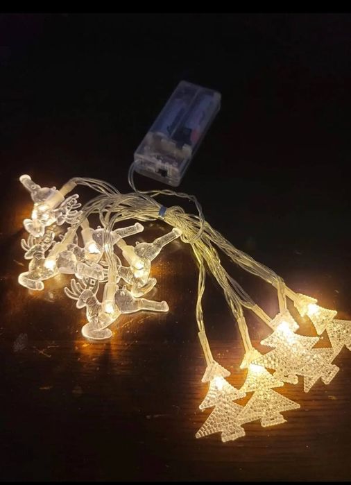 Різдвяний, новорічний декор, сніжинки, лед-гірлянда