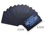 Mini karty czarno - niebieska talia