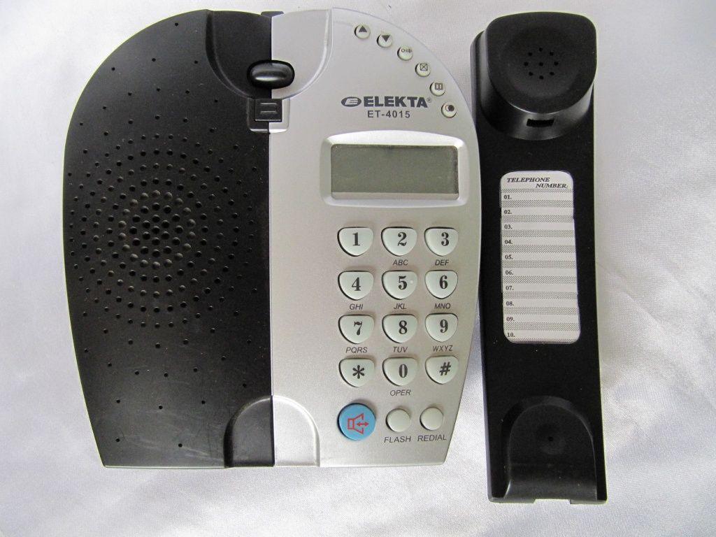 Телефон стационарный кнопочноый Elekta ET-4015,новый,ЖКИ