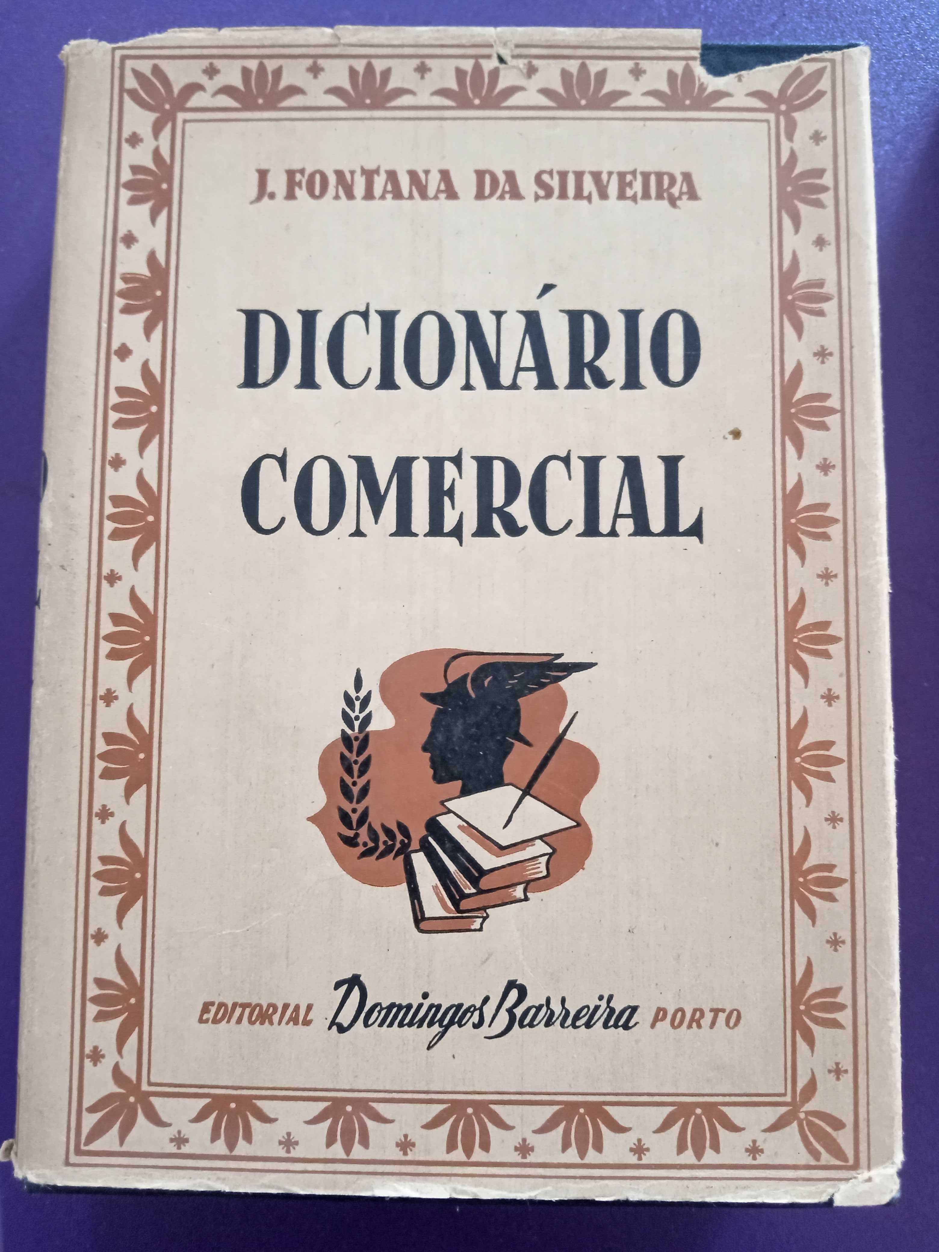 Dicionário Comercial 1945 J. Fontana da Silveira