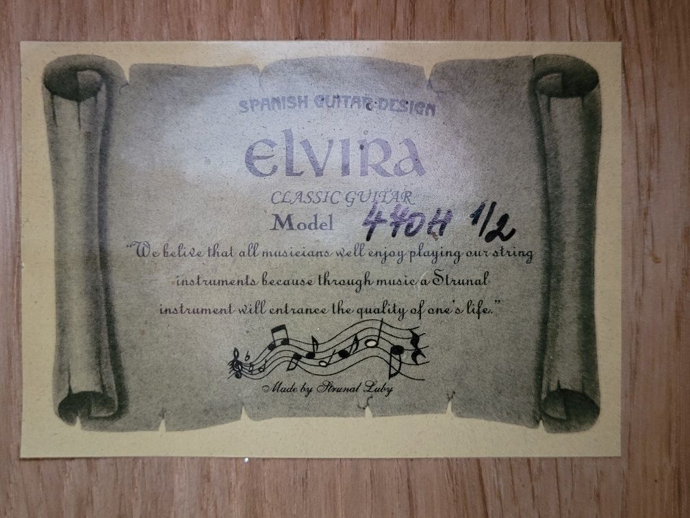 Gitara klasyczna Elvira rozmiar 1/2