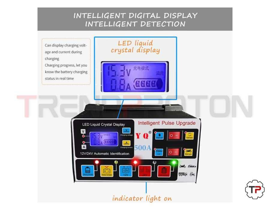 Carregador / Reparador de Baterias Inteligente 12/24V