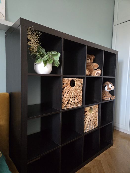 regał ikea kallax czarny