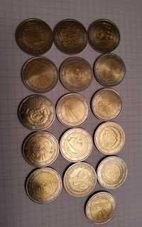 16 moedas de 2 euros