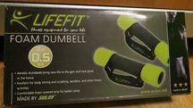 Hantle piankowe z taśmą LIFEFIT 2 x 0,5kg ciężarki fitness aerobik