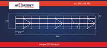 Rusztowanie 200m2 30x6.5m plettac