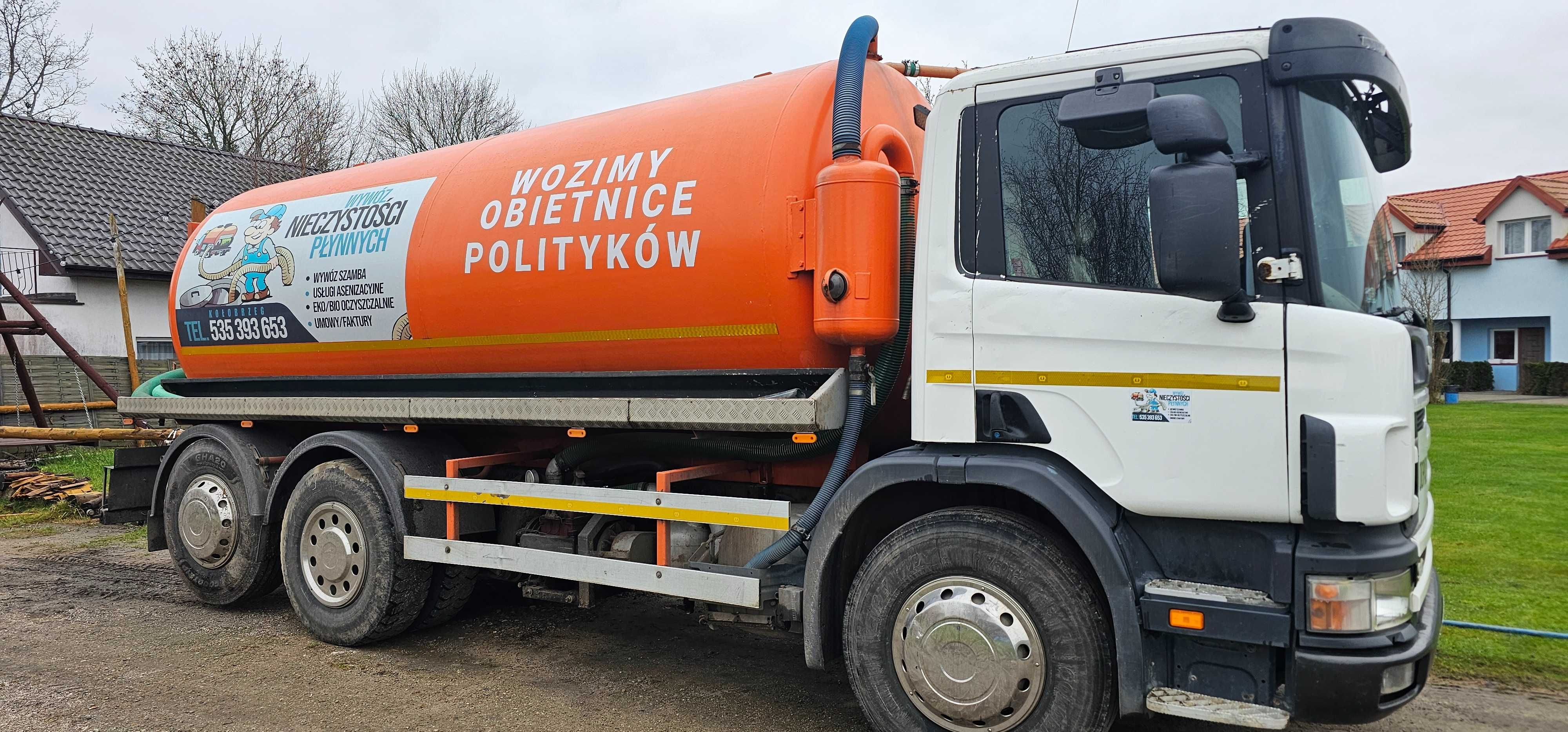 Wywóz szamba Usługi Asenizacyjne eko/bio oczyszczalnie wuko Kołobrzeg