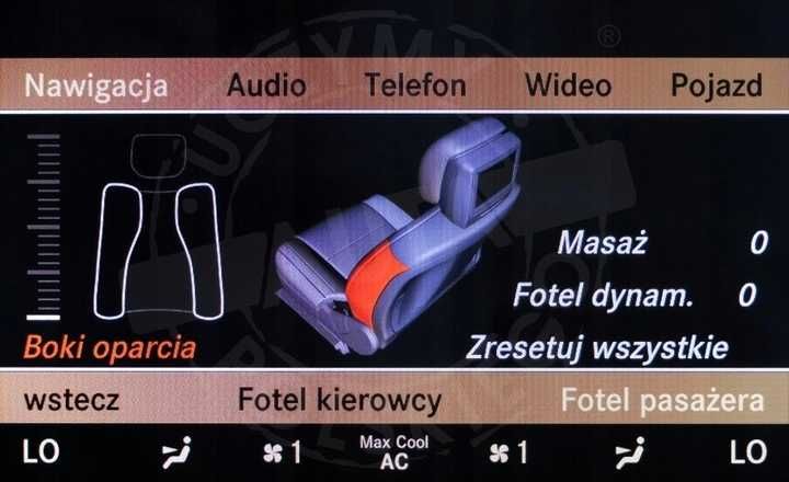 MERCEDES CL C216 polskie menu lektor radio mapa JAPAN