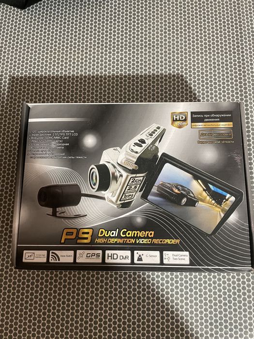 Видеорегистратор p9 dual camera hd 720p
