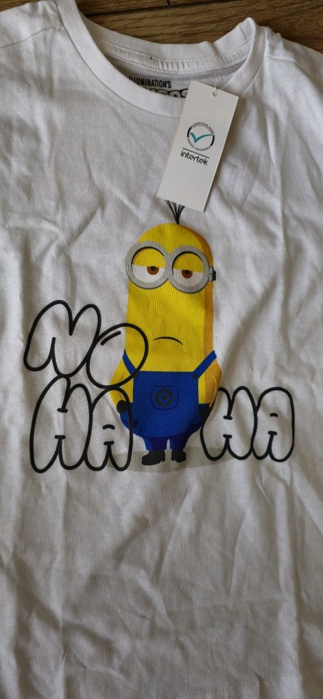 2 pak koszulek minionki 122/128 nowe