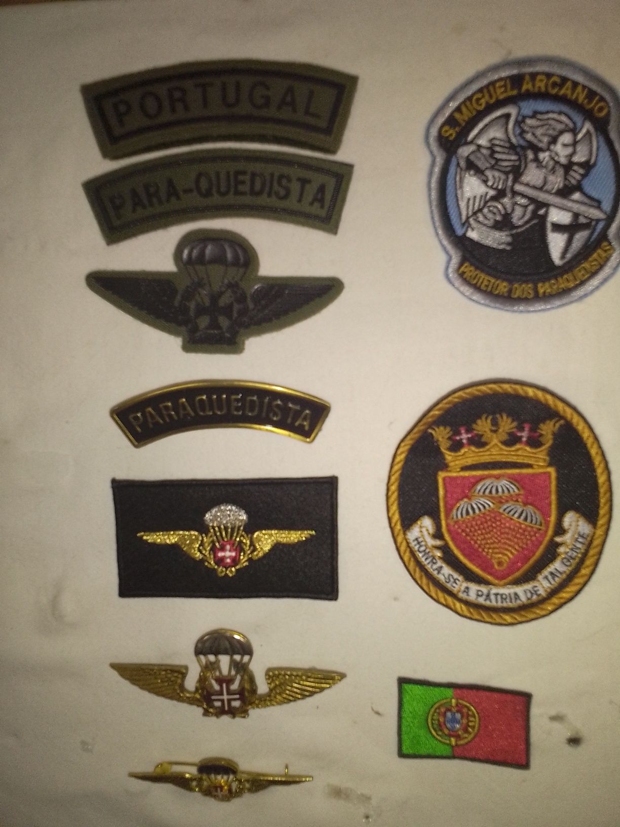 Lote de militaria paraquedista civil