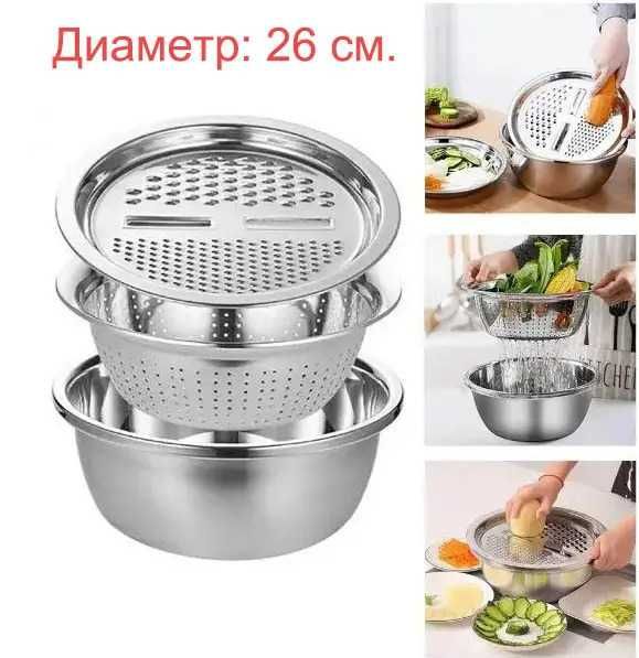 Стелаж тележка 6-полок для кухни / Візок етажерка полиця / Набор 3 в 1