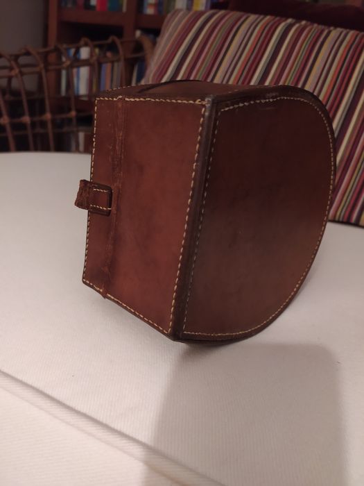 Mala em cabedal vintage original