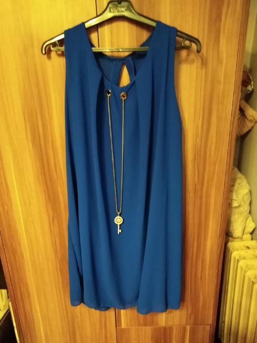 sukienka tiulowa niebieska rozmiar 38