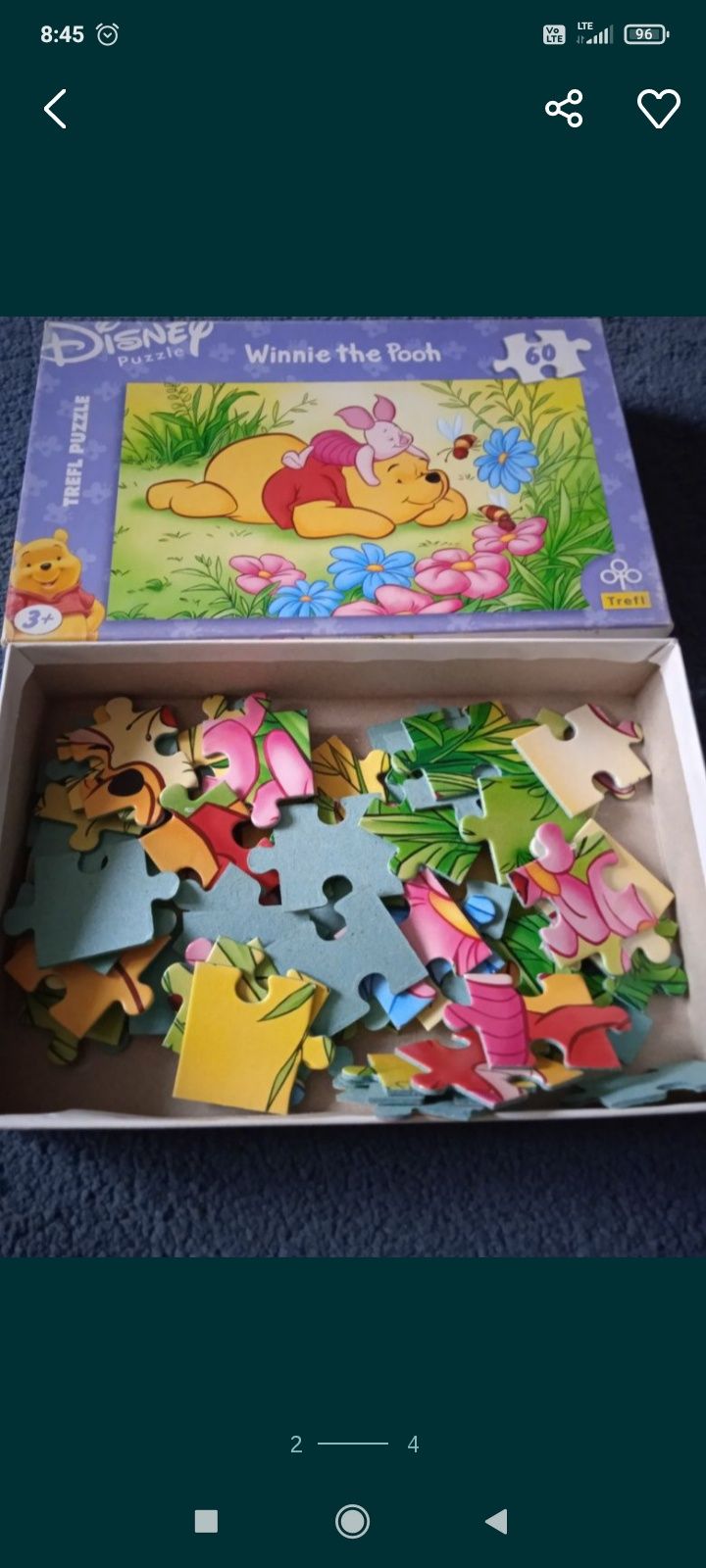 Puzzle z Kubusiem Puchatkiem