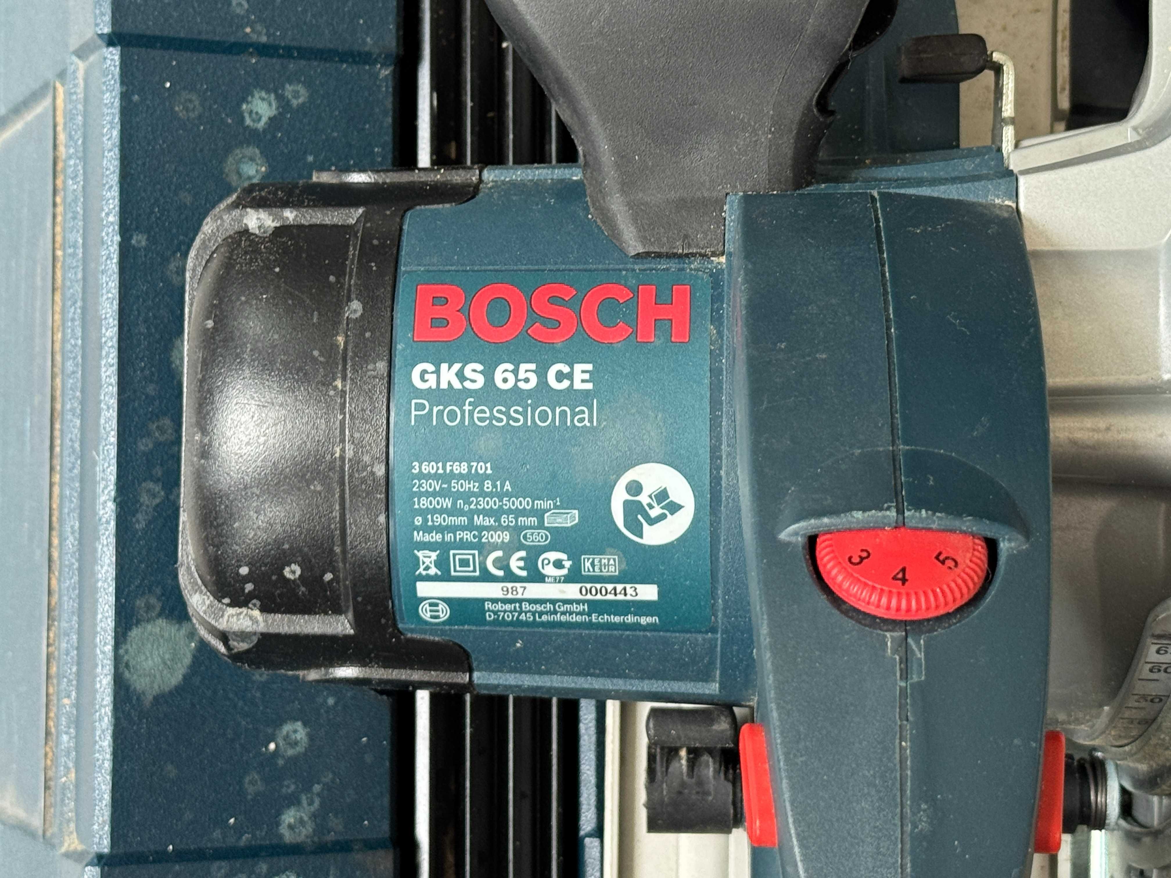 Pilarka tarczowa Bosch GKS 65 CE +skrzynia