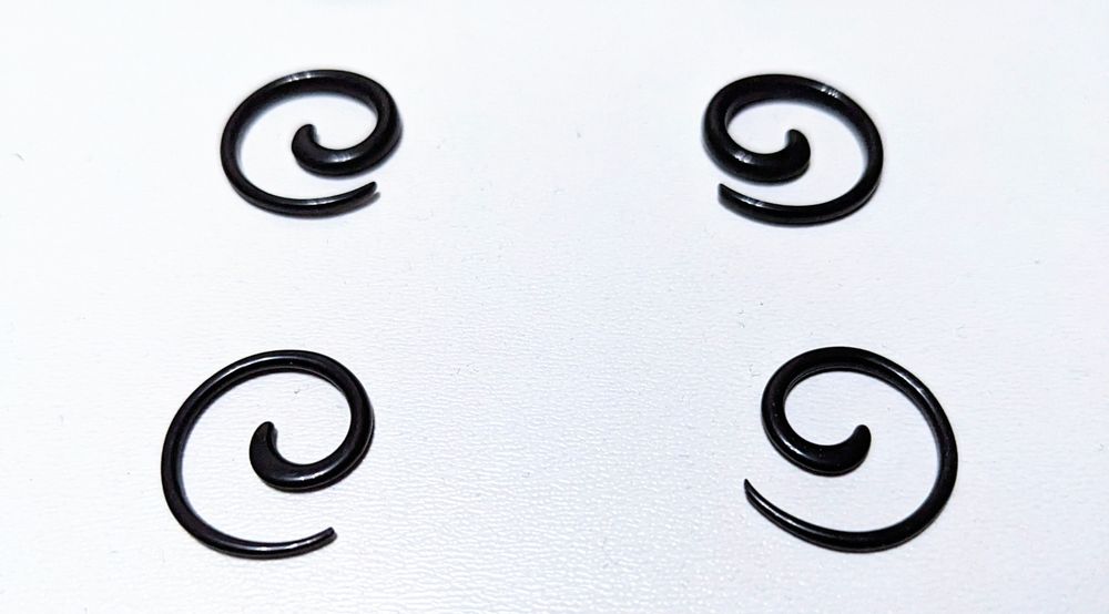 Спіральні розтяжки (равлики/плаги/тунелі) для пірсингу у вухах