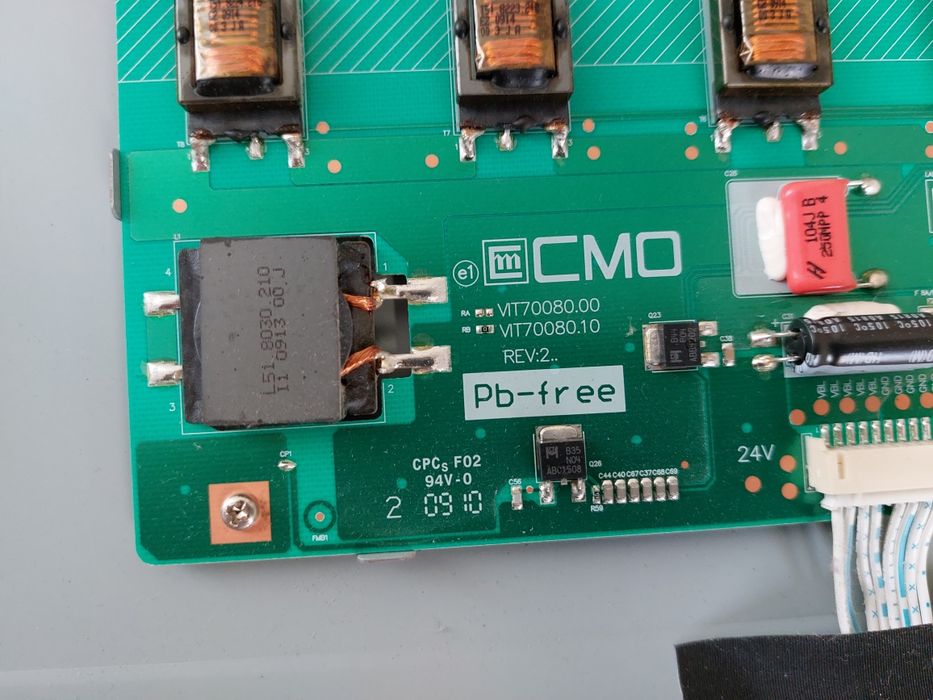 Плата інвертор підсвітки VIT70080. 00, VIT70080. 10 REV:2..