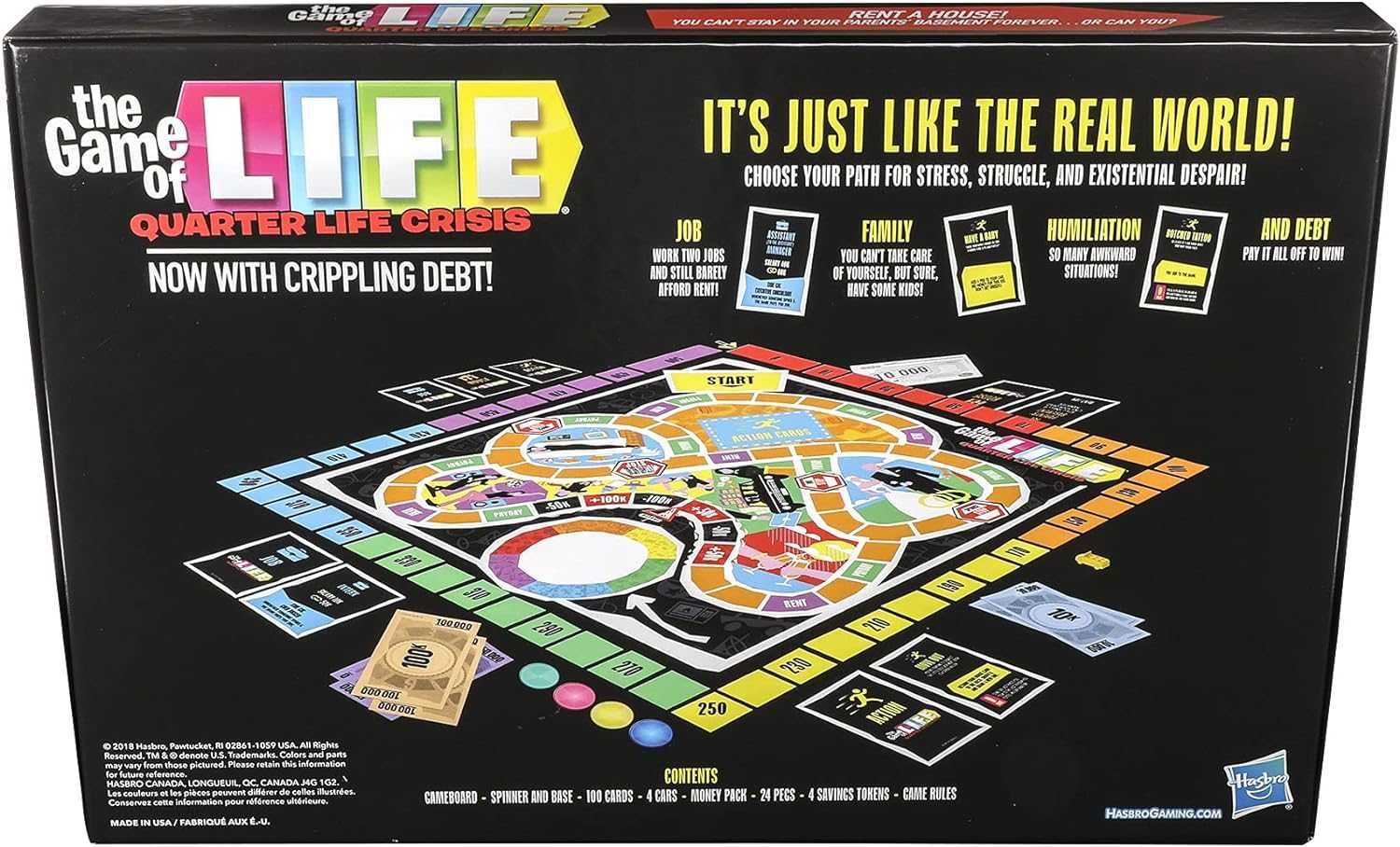 The Game Of LIFE Gra w życie Gra Imprezowa dla dorosłych J. Angielski