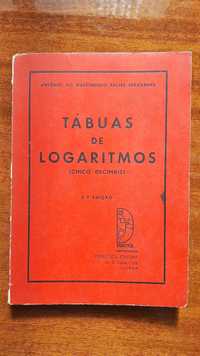 livro: "Tábuas de logaritmos (Cinco decimais)"